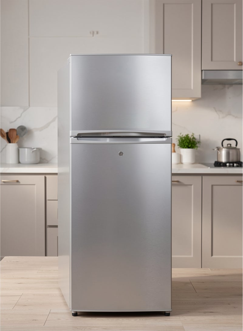 جنرال لاينز ثلاجة بابين - 6.4 قدم - 182 لتر - استيل - فضي - GLR182DF - Image 2